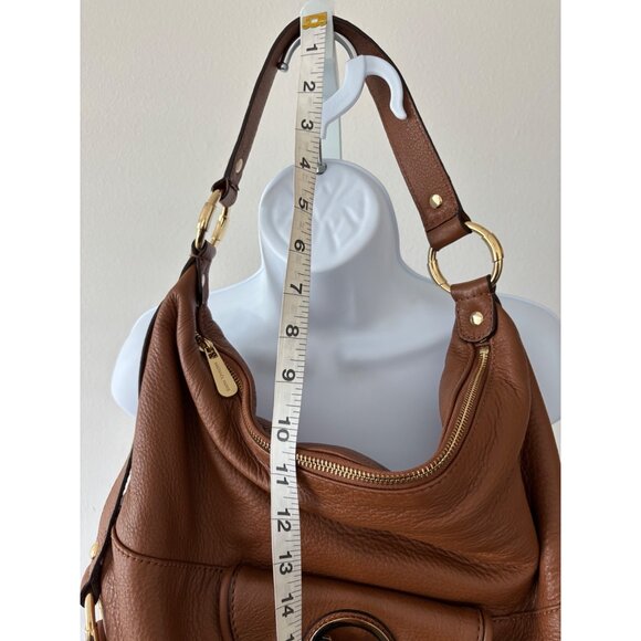 Michael Kors Pebbled Leather Bag Fulton Hobo Slouchy Boho Luxe Quiet Luxury - Picture 11 of 16